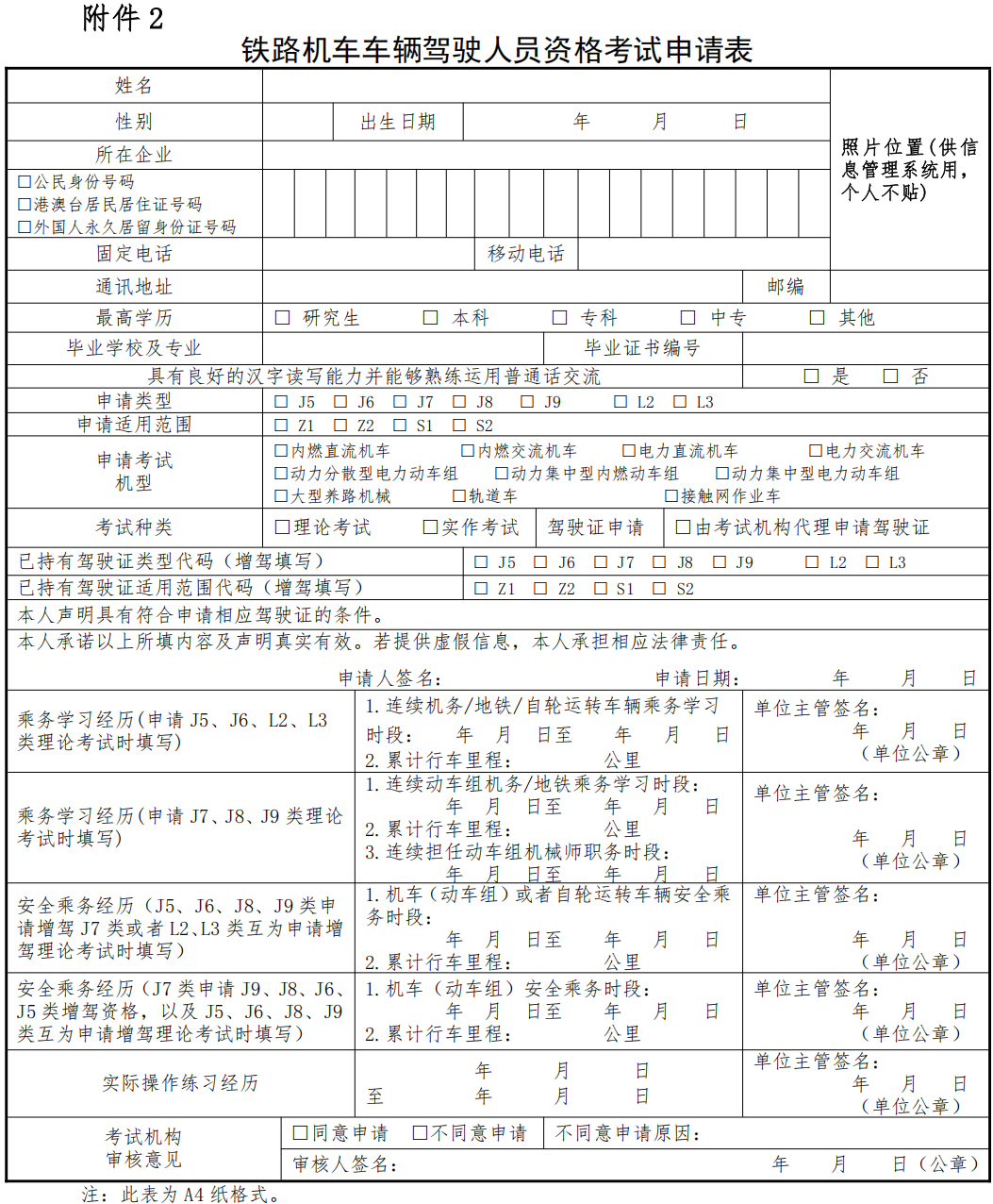 铁路机车车辆驾驶人员资格许可实施细则
